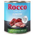 24x800g Junior volaille, gibier, riz Rocco - Nourriture pour chien