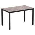 Extro Rectangular Wooden Dining Table In Marble Effect