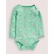 Baby Pointelle Body Green Baby Boden, Green Daisies/Strawberries