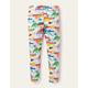 White Dinosaur Print Leggings Ivory Girls Boden, Ivory Dinosaur Sunset