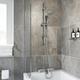 Architeckt - Bathroom Luxury Chrome Thermostatic Bath Shower Mixer Valve Single Head Riser
