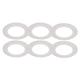 Set of 6 recessed spots white incl. led 3-step dimmable IP65 - Blanca - White