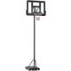 Homcom - Basketball Stand 160-305cm Adjustable Basketball Hoop w/ Moving Wheels - Black