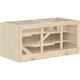 Pawhut - Hamster Cage Small Animals Hutch Mouse Rats Mice Exercise Play House - Natural wood finish
