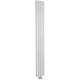 Revive Space-Saving Double Designer Vertical Radiator 1800mm h x 237mm w - High Gloss White - Hudson Reed