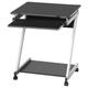 Computer Desk Z-Shaped with Keyboard Shelf Home Office Study pc Table Furniture, Black - black - Yaheetech