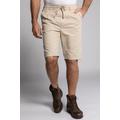 Plus Size Shorts, Man, beige, size: XXL, linen/cotton, JP1880