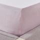 DUSK Linen/Cotton Fitted Sheet - Pink - Single / Deep