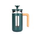 La Cafetiere Pisa 3 Cup Wood Handle Cafetiere Green/Brown