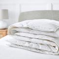 Fogarty Anti Bacterial White Goose Feather and Down 15 Tog Duvet White