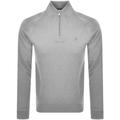 Farah Vintage Jim Half Zip Sweatshirt Grey