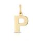 9ct Yellow Gold 'P' Initial Pendant (No chain)