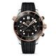 Omega Seamaster Chronograph Men's Black Rubber Strap Watch