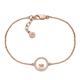 Emporio Armani Rose Gold Tone Pearl Cubic Zirconia Bracelet