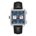 TAG Heuer Monaco Men's Black Leather Strap Watch