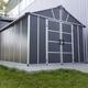 Palram - Canopia Yukon 11x13.1 Dark Grey Plastic Shed