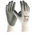 ATG Maxifoam Grey, White Nylon General Purpose Work Gloves, Size 8, Medium, NBR Coating