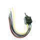 NKK Switches Toggle Switch, Panel Mount, On-On, DPDT, Wire Lead Terminal, 30 V dc, 125V ac