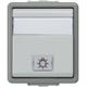 Siemens Grey Rocker Light Switch, 2 Way, 1 Gang, Delta