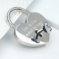 Personalised Silver Plated Lovers Padlock