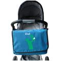 Personalised Dad's Baby Change Bag, Black/Aqua/Blue