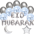 Balloon Bundle Eid Mubarak Silver