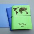 Personalised 'World' Leather Diary Journal