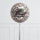 Personalised Snakeskin Plume Inflated Orb Balloon