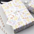 30th Birthday Wrapping Paper Set
