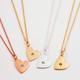 Heart Birthstone Necklace, Silver/Gold/Rose Gold