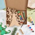 Personalised Christmas Tree Wooden Craft Kit Letterbox