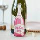 Personalised Mothers Day Pink Champagne Bottle Gift Tag