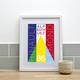 Huez Contemporary Illustration Cycling Print