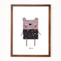 Brown Bear Nursery Kids Eco Print