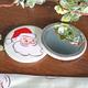 Santa Claus Print Handbag Pocket Mirror