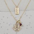 Root Chakra Necklace In Gold Or Silver, Silver