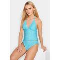 Pixiegirl Turquoise Blue Crochet Tankini 12 Pixiegirl | Petite Women's Swimsuits