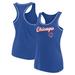 Women's Fanatics Branded Royal Chicago Cubs Wordmark Logo Racerback Tank Top