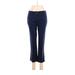 Dalia Collection Dress Pants - Mid/Reg Rise Boot Cut Boot Cut: Blue Bottoms - Women's Size 4