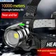 LED Glare Headlight Super Bright Headlights Aluminum Alloy Outdoor USB Rechargeable Induction