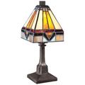 Quoizel Holmes 12" High Tiffany-Style Vintage Bronze Accent Table Lamp