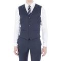 Ben Sherman Blue Check Slim Fit Waistcoat