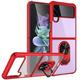 Magnetic Clear Cases For Samsung Galaxy Z Flip3 Flip 3 5G Case Transparent Ring Holder Stand Protection Cover