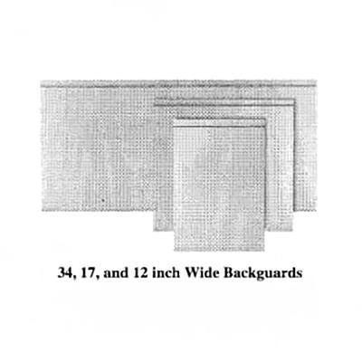 Garland M17DDBG Master Series Backguard/Flue Riser, 34 1/2"H x 17"W, Stainless Steel