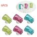 JUNWELL 6Pcs Toothbrush Head Covers with Suction Cup Anti Dust Toothbrush Cover Great Protective Case for Home Travel Outdoor & Camping