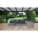 4pcs patio sets, Sectional Wicker Rattan Outdoor Furniture Sofa Set