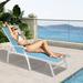 VredHom Outdoor Aluminum Adjustable Chaise Lounge Chairs - 76.18" L ×21.1" W ×13.8" H