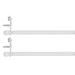 Evideco Adjustable 12" to 20" 0.5" Tension Rod in White | 1.06 H x 31 W x 1.1 D in | Wayfair L550250102SET