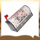 Eternal Night Welcome Flowers Leaf Mailbox Cover in Black/Green/Pink | 21 H x 18 W x 0.1 D in | Wayfair EternalNightc9eef08