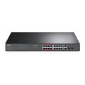 TP-Link TL-SL1218P - 16-Port 10/100Mbps + 2-Port Gigabit Unmanaged PoE Switch